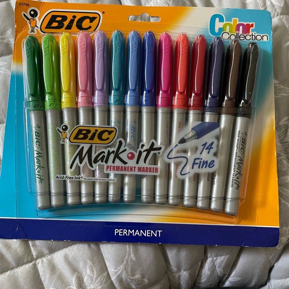 BIC Mark-It Permanent Markers - Color & Silver Collection